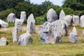 Carnac stones Royalty Free Stock Photo