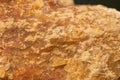 Carnallite mineral close-up. Mineral orange color, background and texture
