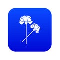 Carnation icon digital blue