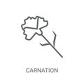 Carnation icon. Trendy Carnation logo concept on white backgroun