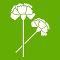 Carnation icon green