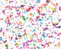 Carnaval or Festival Confetti. Colorful pieces.