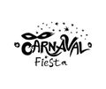 Carnaval Fiesta. logo in spanish.