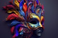 CARNAVAL PENAS COLORIDAS 3D Royalty Free Stock Photo
