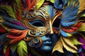 CARNAVAL PENAS COLORIDAS 3D Royalty Free Stock Photo