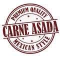 Carne asada grunge rubber stamp