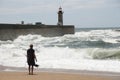 Carneiro Beach - Porto - Portugal Royalty Free Stock Photo