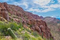 Carney Springs Trail is located in the remote area of the Superstition Mountain Wilderness.