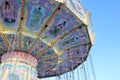 Carnival swing ride close up