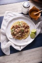 Carnitas Taco Top View Royalty Free Stock Photo