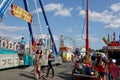 Carnival area of the Bangor State Fair grounds, Maine, August 2, 2019