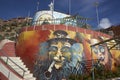 Carnival artwork in Oruro, Bolivia