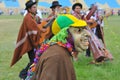 Carnival of Ayacucho. Women and men sing and dance for three days in the parade show in peru