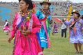 Carnival of Ayacucho. Women and men sing and dance for three days in the parade show in peru