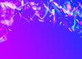 Carnival Background. Iridescent Tinsel. Blue Party Effect. Light Royalty Free Stock Photo