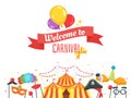 Carnival banner design template