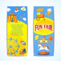 Carnival banners vertical Royalty Free Stock Photo