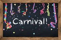 Carnival blackboard