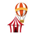 Carnival circus festival cartoons vector illustration