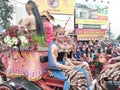 carnival clothing javanese dancers on the carnival commemorate indonesia& x27;s independence day 2017 on the road slamet riyadi