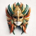 Carnival colorful mask. Generative AI