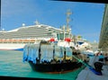 Carnival Conquest Beyond Tugboat Royalty Free Stock Photo