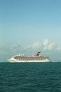 Carnival Conquest Cruise Ship anchors near Belize City Royalty Free Stock Photo