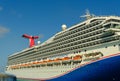 Carnival Conquest Docked in Nassau Royalty Free Stock Photo