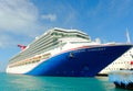 Carnival Conquest Docked in Nassau Royalty Free Stock Photo