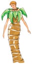 Carnival costumes - palm tree Royalty Free Stock Photo