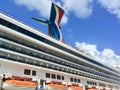 Carnival Cruise Line`s ship Carnival Liberty Royalty Free Stock Photo