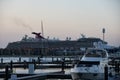 Carnival Cruise Ship at Dubai Harbour in the UAE Royalty Free Stock Photo