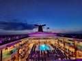 Carnival Cruise Ship View at dusk Royalty Free Stock Photo