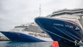 Carnival Cruise Ships Liberty and Sunshine, in Port Royalty Free Stock Photo