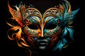 Carnival design mask concept for poster, greeting card, party invitation, banner or flyer.