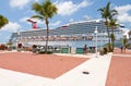 Carnival Docked in Key West Royalty Free Stock Photo