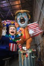 Carnival with Donald Trump caricature on allegoric cart in Viareggio, Tuscany, Italy