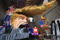 Carnival with Donald Trump caricature on allegoric cart in Viareggio, Tuscany, Italy