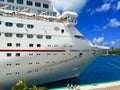 Carnival Elation cruise ship in Nassau Royalty Free Stock Photo