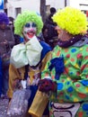 Carnival faces - the clowns Royalty Free Stock Photo