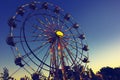 Carnival Ferris Wheel at night Royalty Free Stock Photo