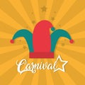 Carnival festival cartoons Royalty Free Stock Photo