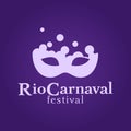 Rio carnaval logo. Carnival festival