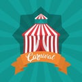 Carnival festival cartoons Royalty Free Stock Photo