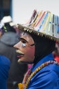 Carnival festival of the Virgen del Carmen in the town of Paucartambo celebrating singing, dancing with masks