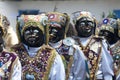Carnival festival of the Virgen del Carmen in the town of Paucartambo celebrating singing, dancing with masks with exaggerated