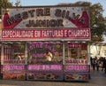 Carnival Food Booth In Faro Portugal Royalty Free Stock Photo