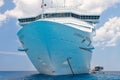 Carnival Freedom Ship Anchored in the Caribbean Royalty Free Stock Photo