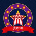 Carnival  fun fair circus background Royalty Free Stock Photo
