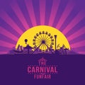The carnival funfair